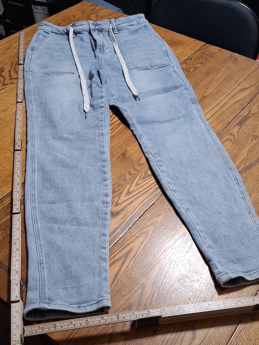 JUDY BLUE Jeans Womens 9 / 29 JOGGER BLUE Denim FRONT TIE Preowned Used
